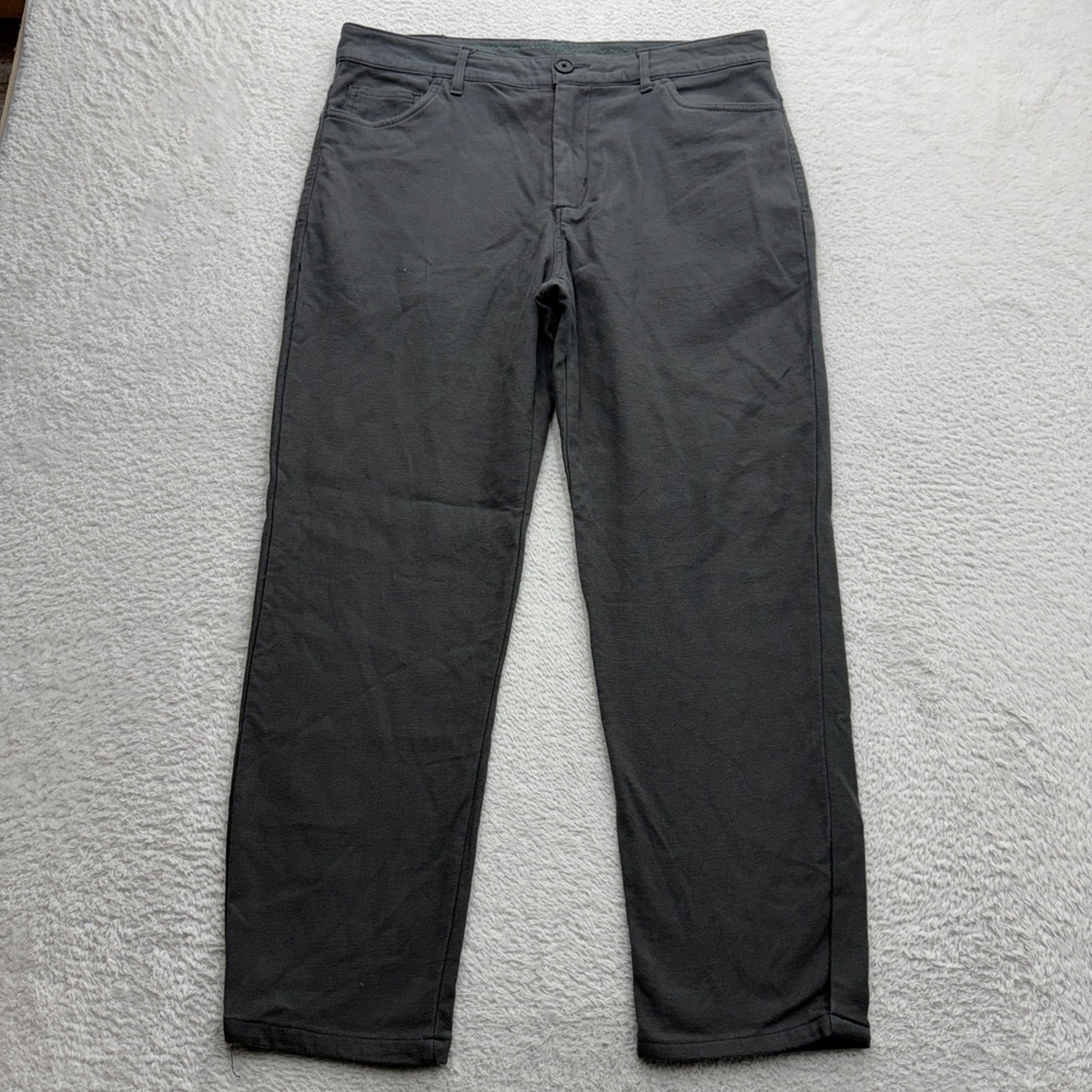 Industry Mens Charcoal Gray Straight‎ Leg Stretch Pants Size 32 Cotton Blend